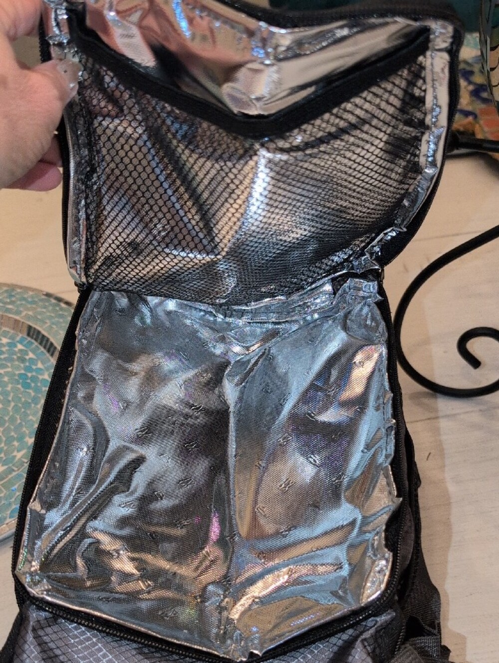 Gray Insulated Cooler Bag  Or Drinky Bag Bundle - Picture 5 of 16